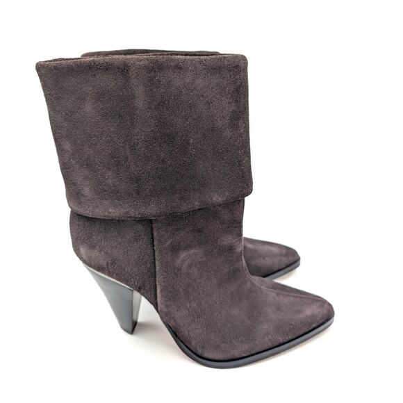 DKNY Padded Cerise Pointed Toe Block Heel Booties Women's Size US5M EU35 - Picture 3 of 11